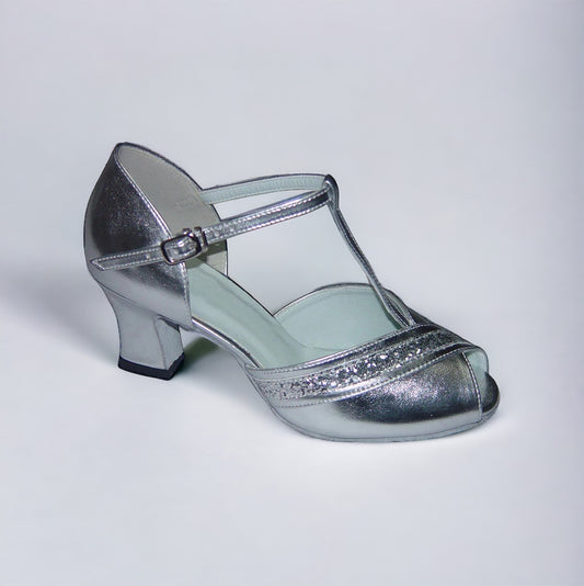Silver Glitter # 168501 - EveriseDanceShoes