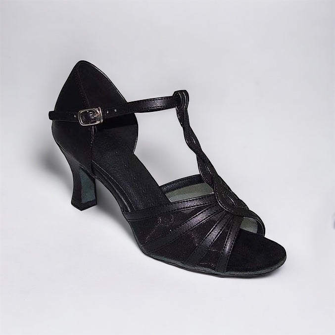 Black Strap/Mesh # 169208 - EveriseDanceShoes