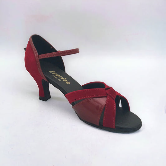 Red suede + Leather # 174802 - EveriseDanceShoes