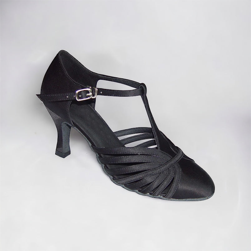 Black with T-Strap # 682902 - EveriseDanceShoes