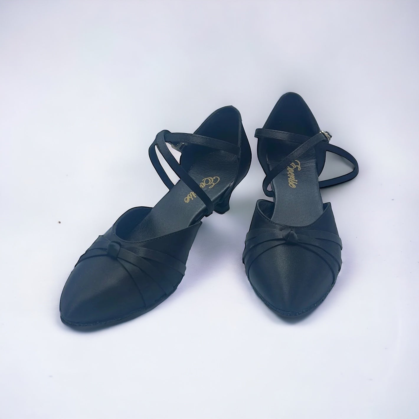 Black Satin # 683602 - EveriseDanceShoes