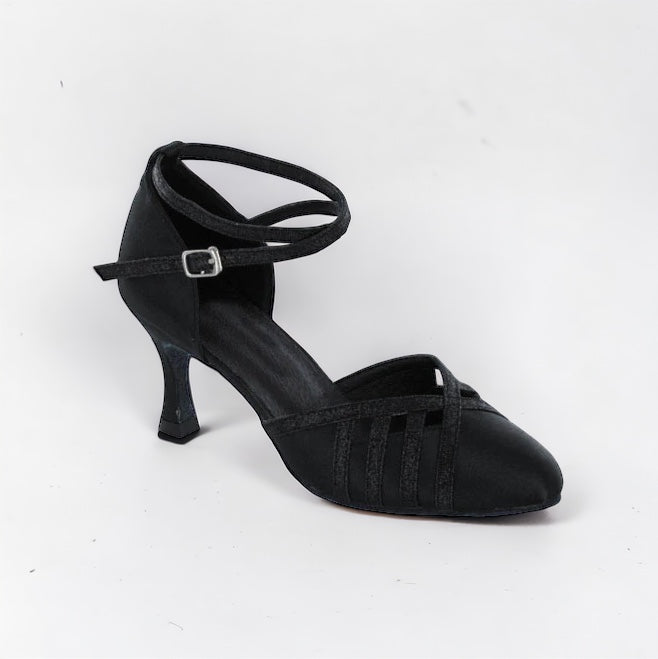 Black Satin # 685702 - EveriseDanceShoes