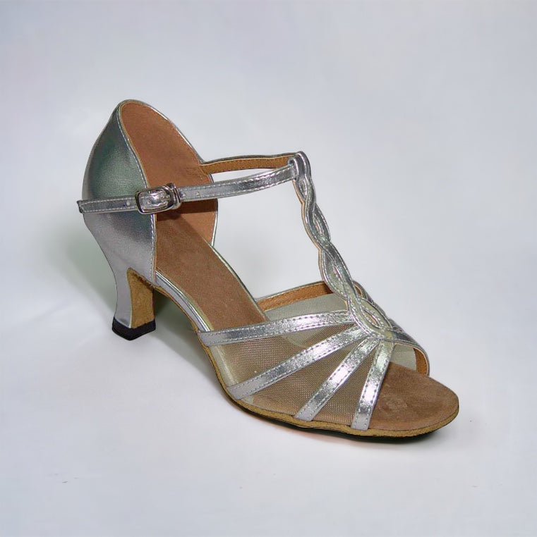 Silver/Mesh # 169206 - EveriseDanceShoes