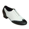 Practice Black & White Leather # 200801 - EveriseDanceShoes