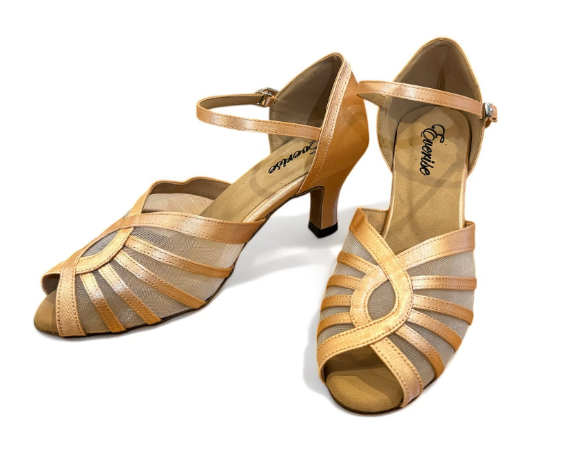 Flesh Satin Mesh #75152901 - EveriseDanceShoes