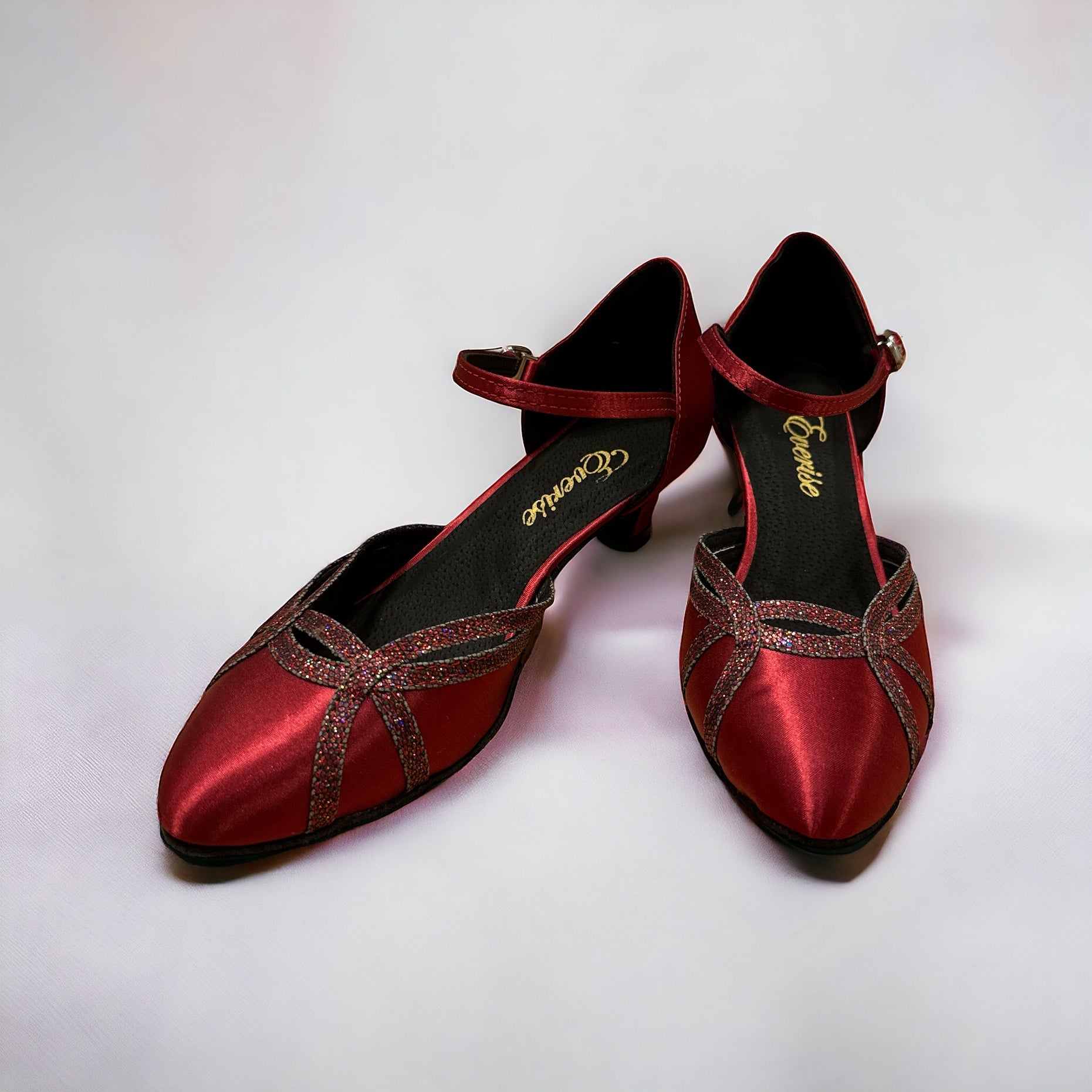 Red Glitter #7585402 - EveriseDanceShoes