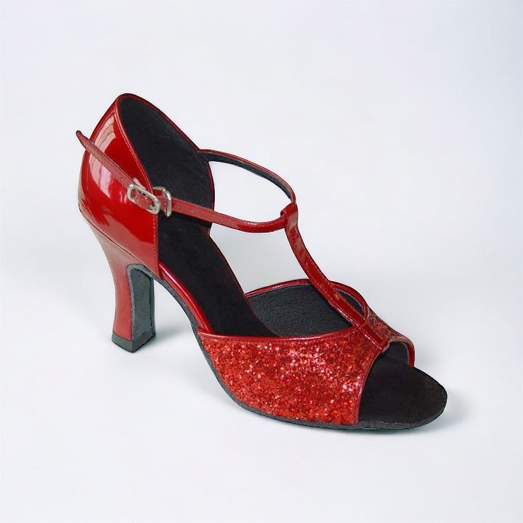 Red Sparkles Dance Shoes #160903 - Everise Dance Shoes