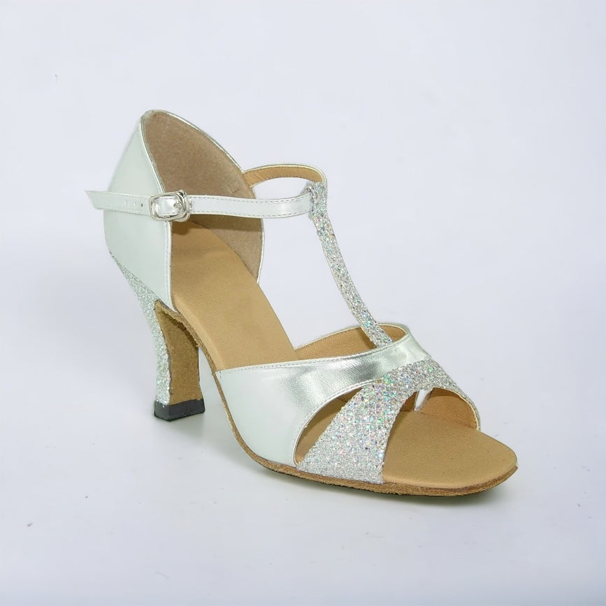 Silver Sparkle Dance Shoes #161702 - Everise Dance Shoes
