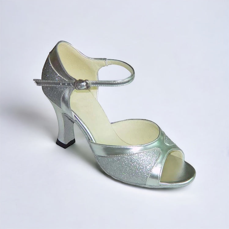 Silver Glitter Dance Shoes #162404 - Everise Dance Shoes
