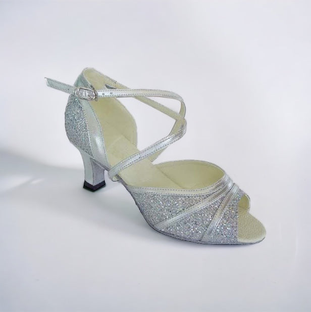 Silver Sparkling Dance Shoes #164902 - Everise Dance Shoes