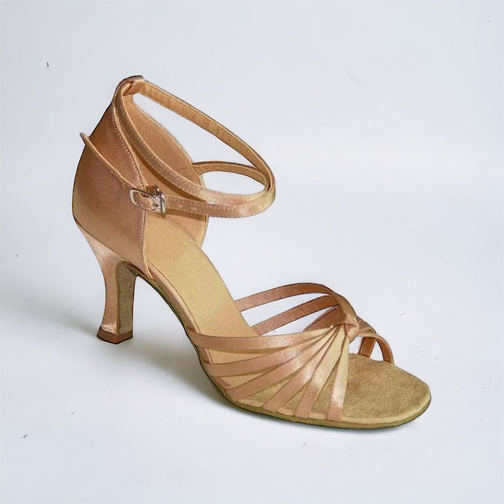 Flesh Satin Dance Shoes #166401 - Everise Dance Shoes