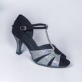 Black/Silver Glitter Dance Shoes #167402 - Everise Dance Shoes