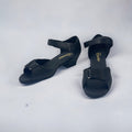 Black Satin / Velco Dance Shoes #167801 - Everise Dance Shoes