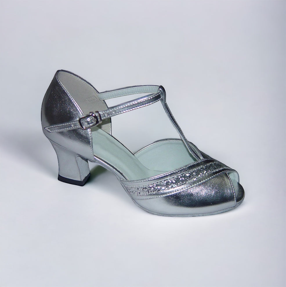 Silver Glitter Dance Shoes #168501 - Everise Dance Shoes