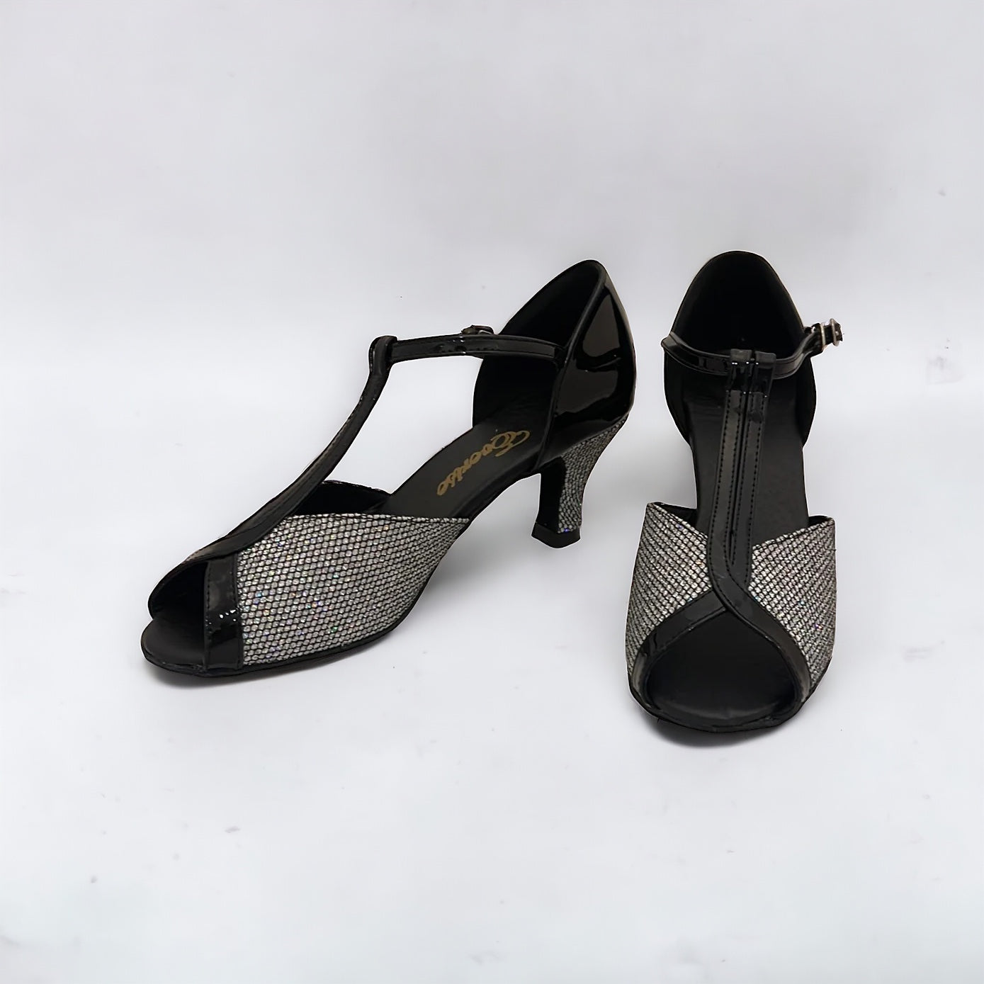 Black / Silver Dance Shoes #169104 - Everise Dance Shoes