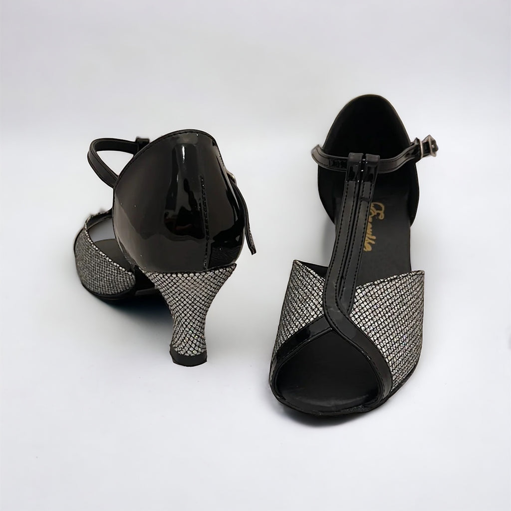 Black / Silver Dance Shoes #169104 - Everise Dance Shoes