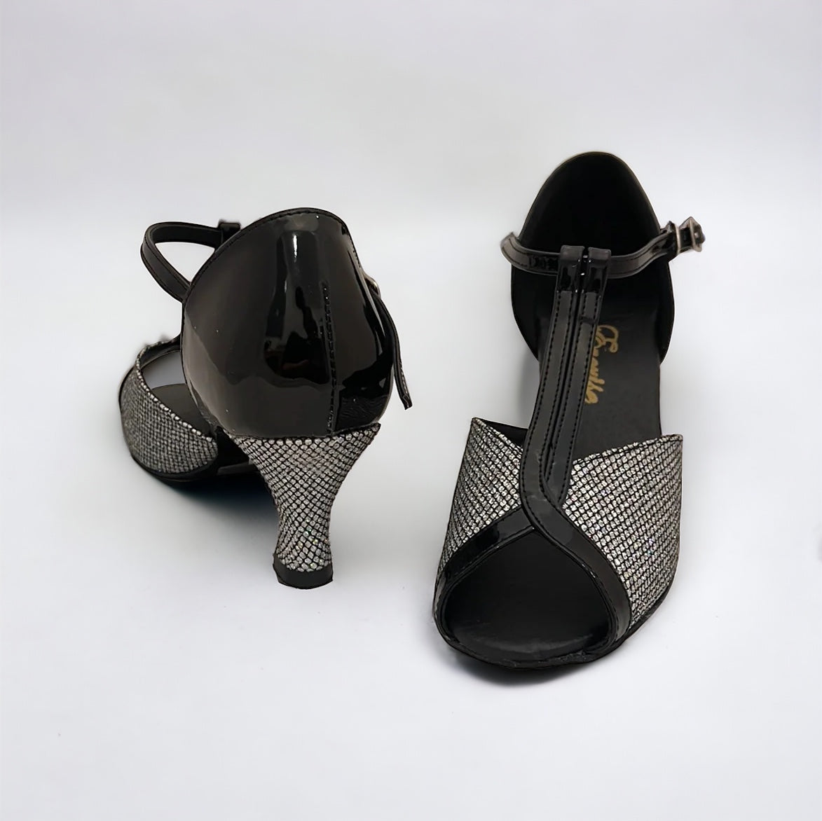 Black / Silver Dance Shoes #169104 - Everise Dance Shoes