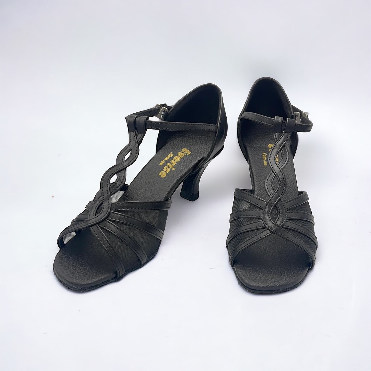 Black Strap/Mesh Dance Shoes #169208 - Everise Dance Shoes