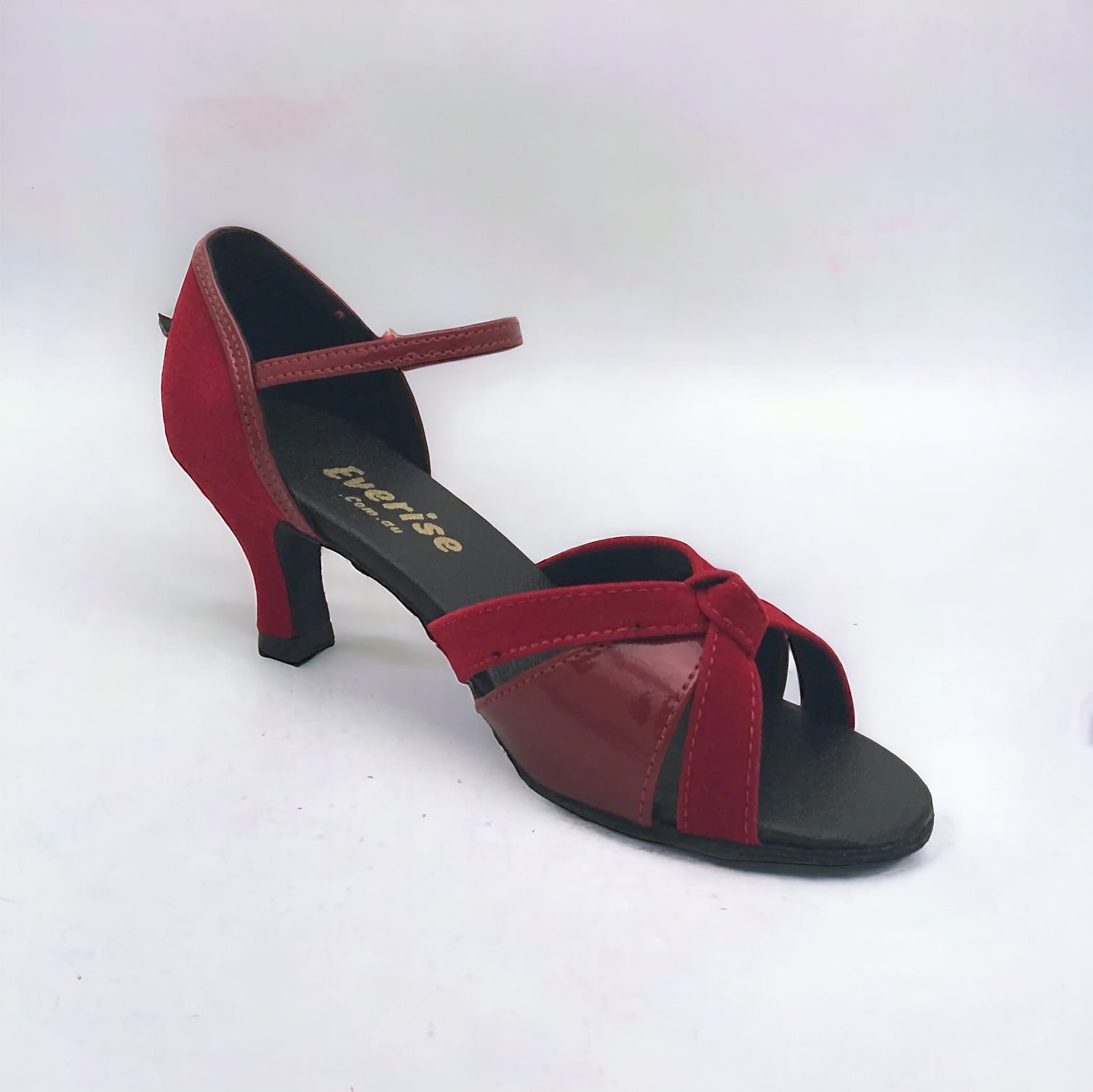 Red suede + Leather Dance Shoes #174802 - Everise Dance Shoes
