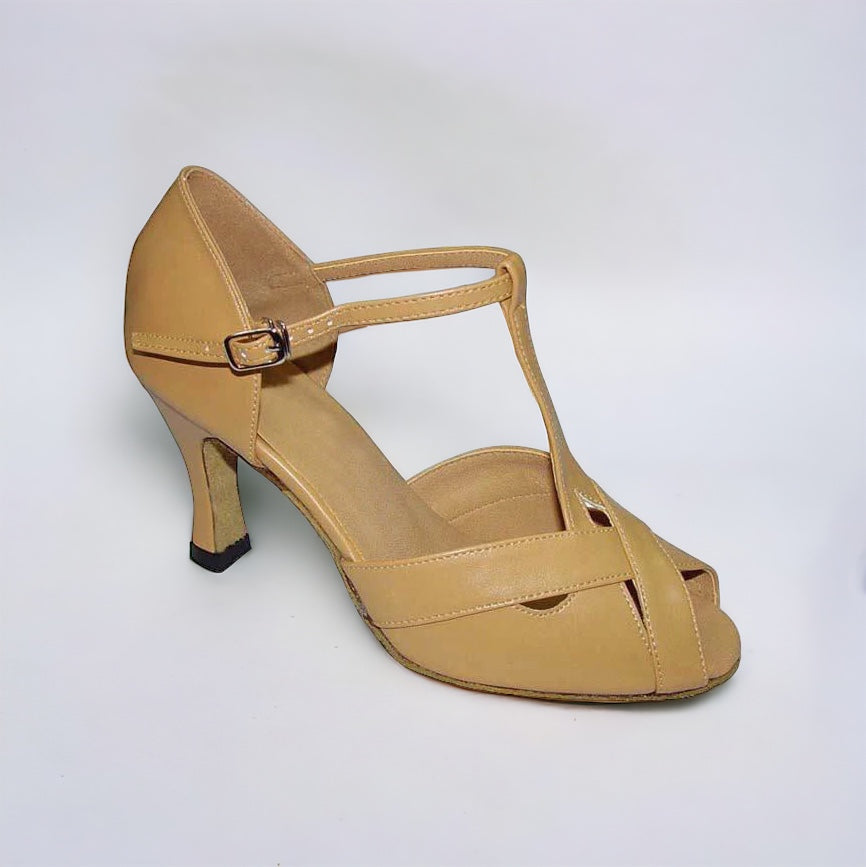 Flesh satin Dance Shoes #270302 - Everise Dance Shoes