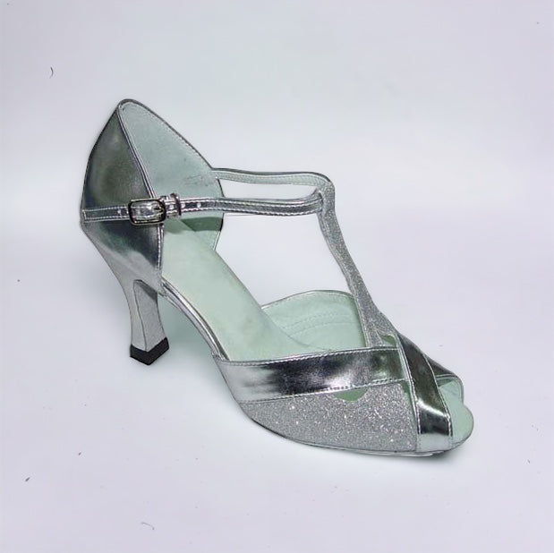 Silver Glitter Dance Shoes #270306 - Everise Dance Shoes