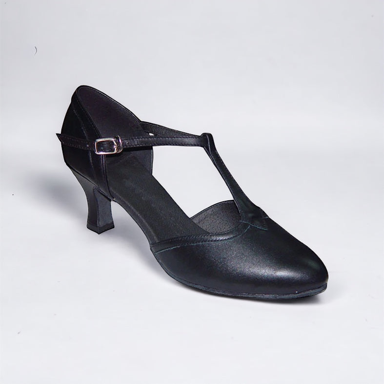 Black Leather Dance Shoes #681408 - Everise Dance Shoes