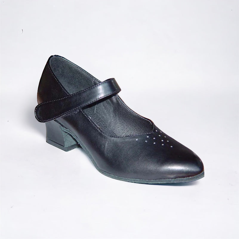 Black Leather Dance Shoes #682603 - Everise Dance Shoes