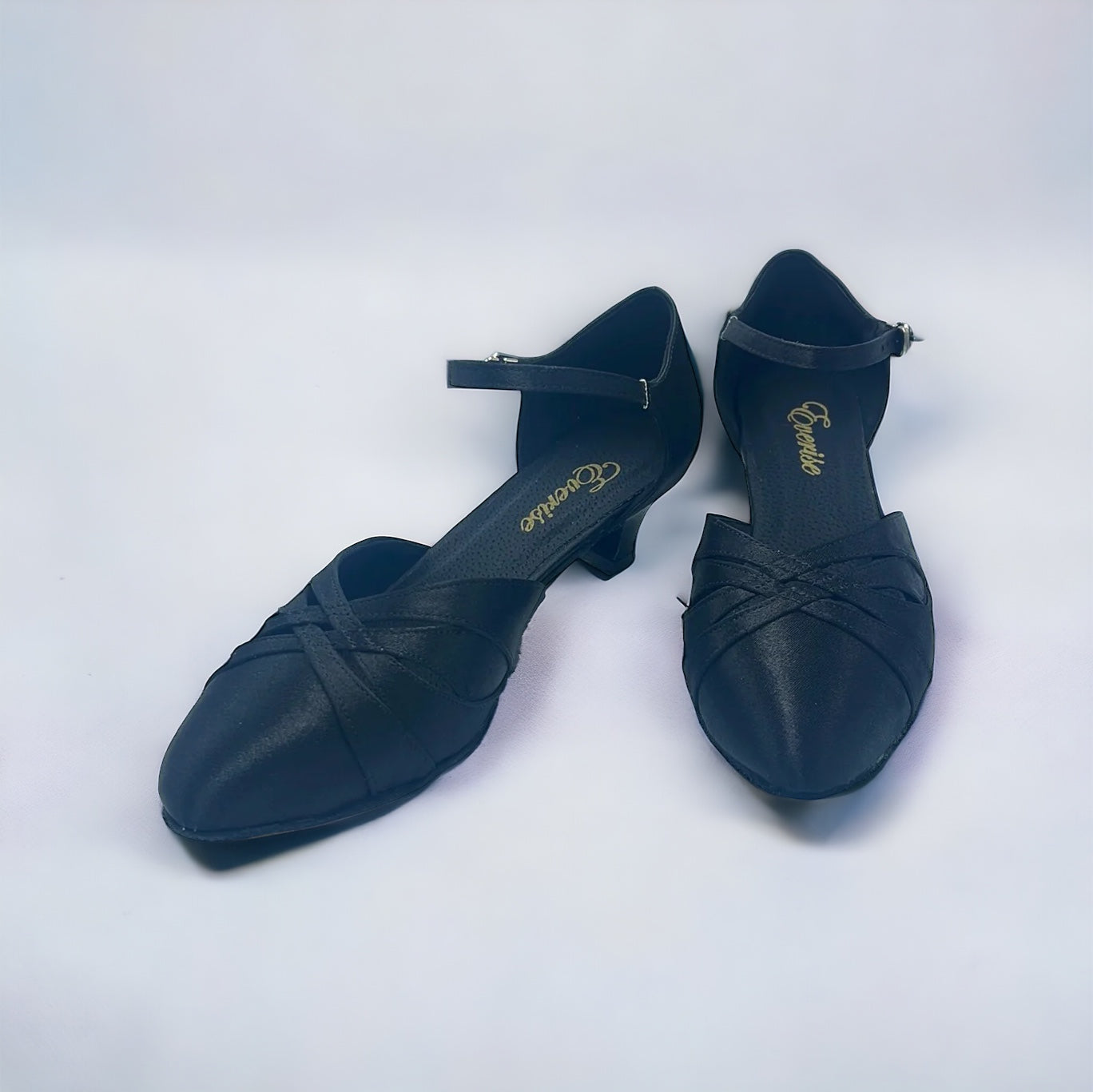 Black Satin Dance Shoes #683002 - Everise Dance Shoes