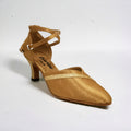 Tan Satin Dance Shoes #788201 - Everise Dance Shoes