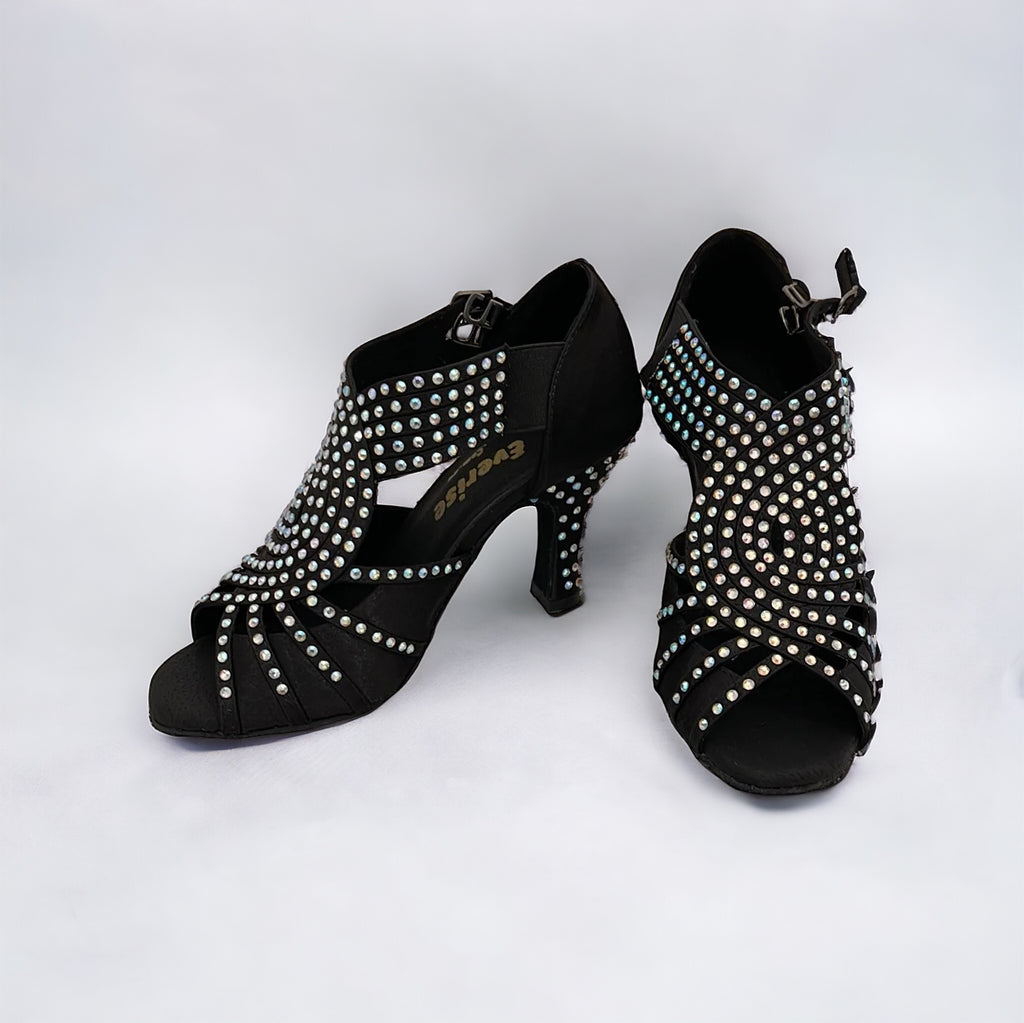 Black/Diamonds Dance Shoes #75796612 - Everise Dance Shoes