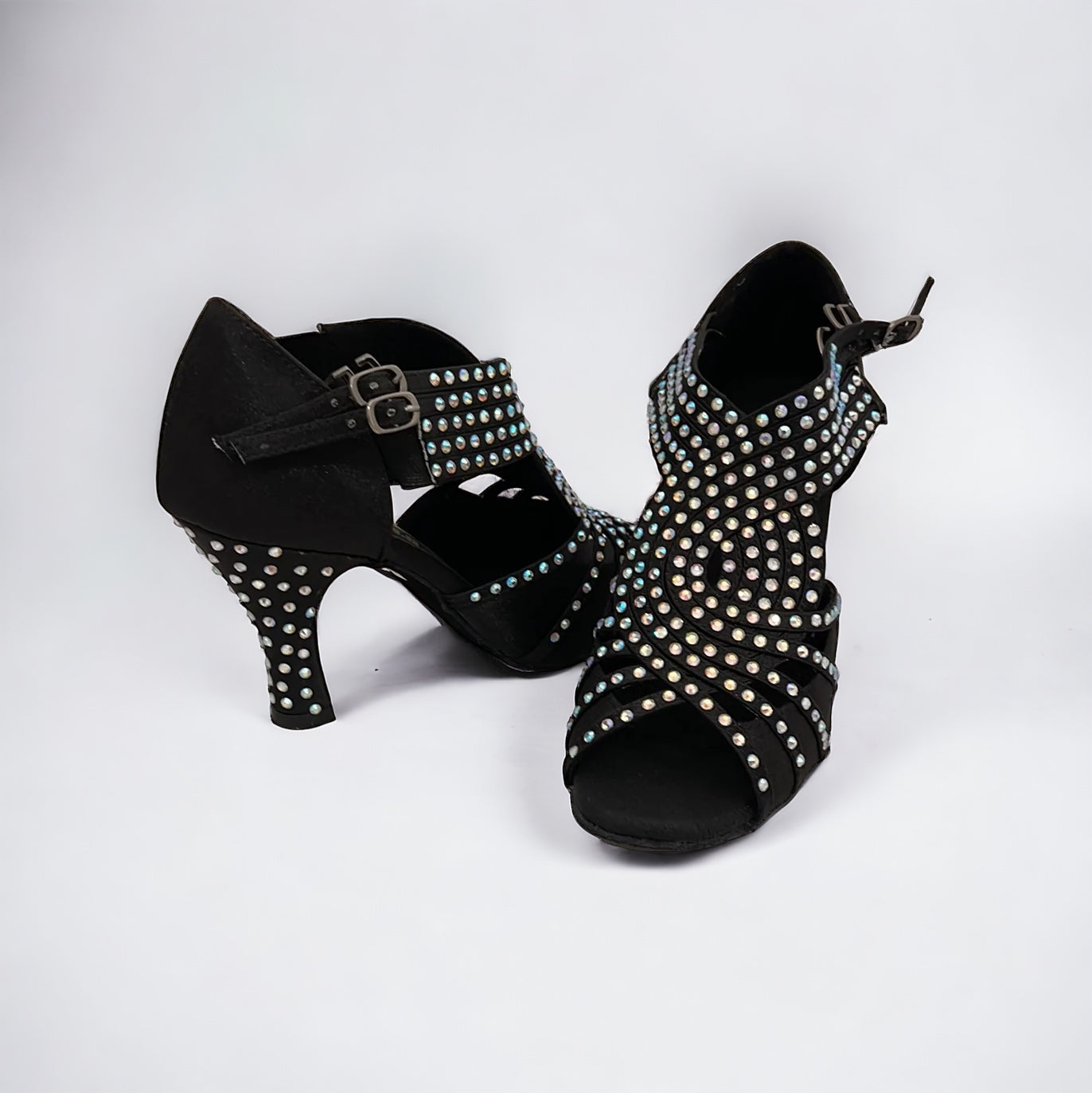 Black/Diamonds Dance Shoes #75796612 - Everise Dance Shoes