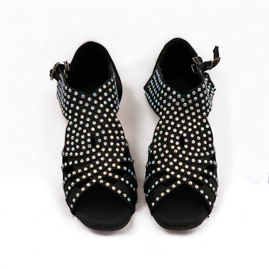 Black/Diamonds Dance Shoes #75796612 - Everise Dance Shoes