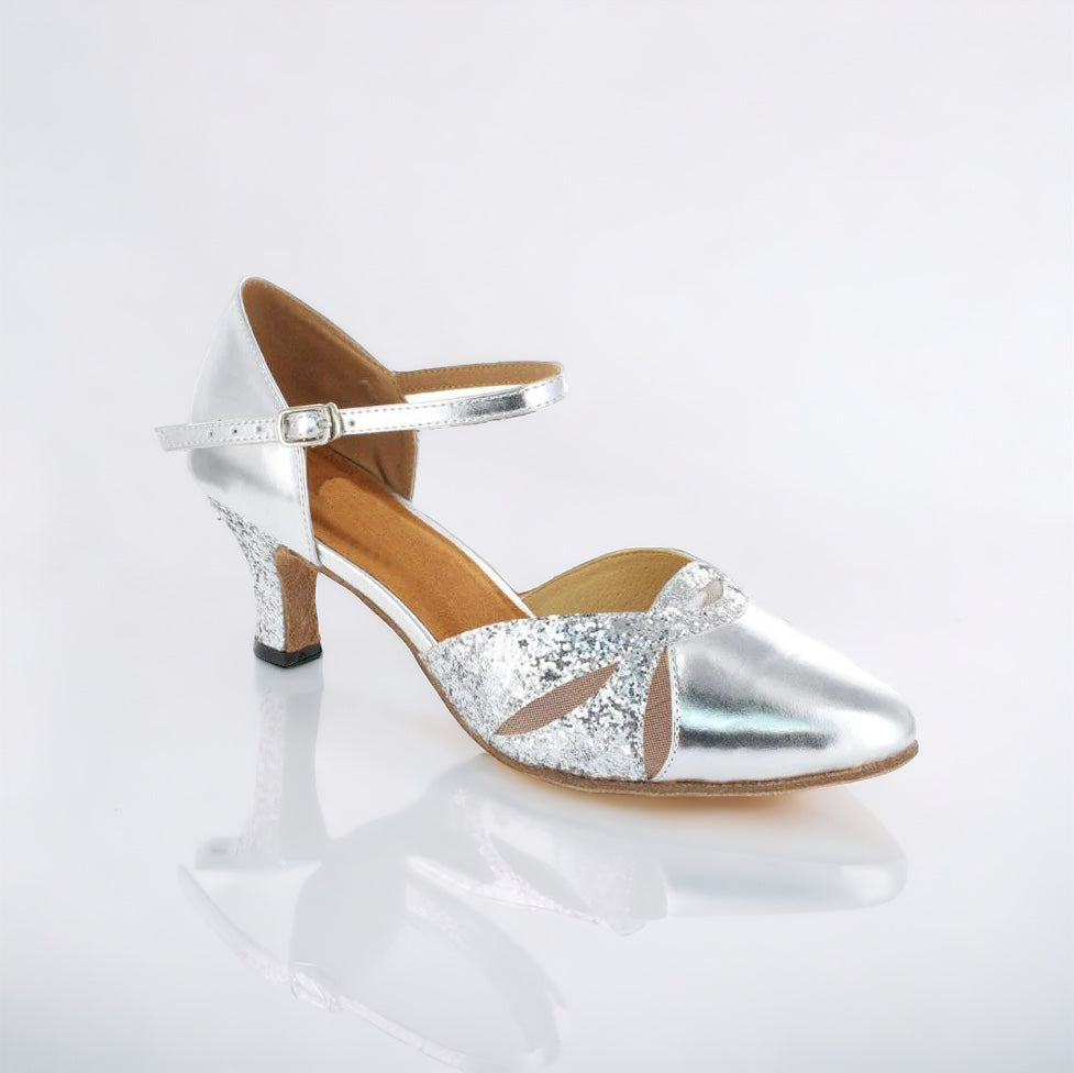 Silver Sparkling Dance Shoes #7586008 - Everise Dance Shoes