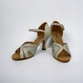 White Glitter Dance Shoes #845264 - Everise Dance Shoes