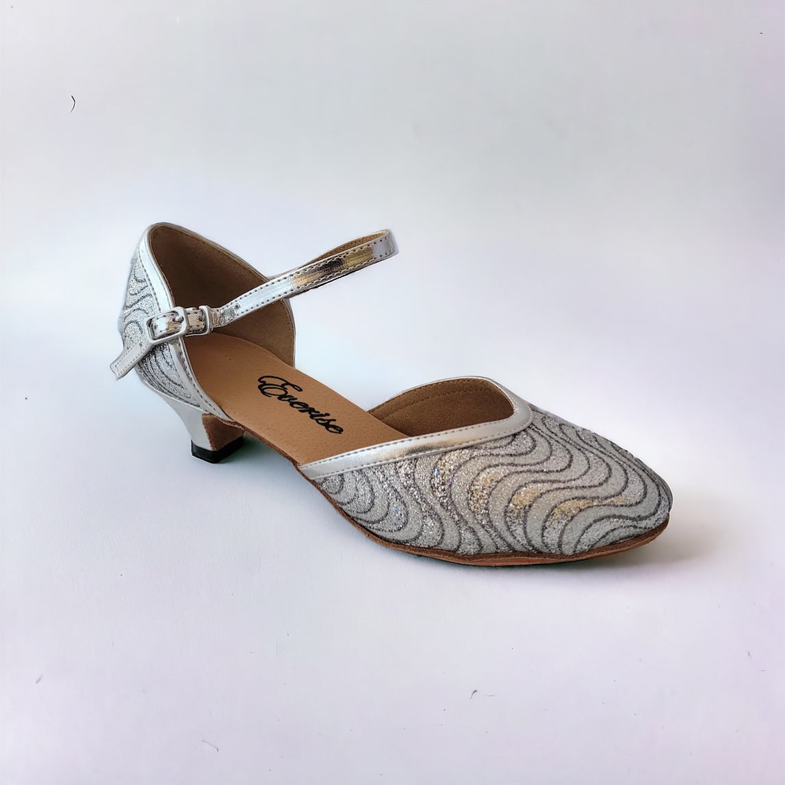 Silver Stripes Glitter # 7581204 - EveriseDanceShoes