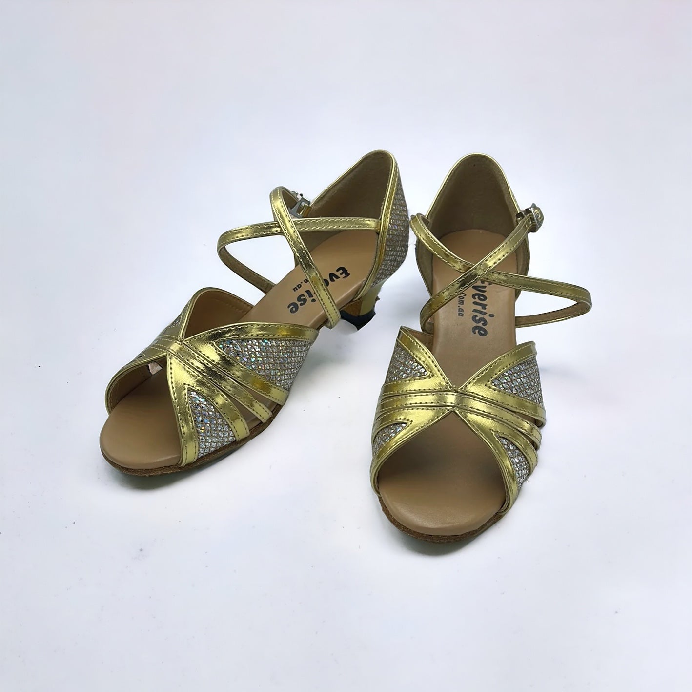 Gold Sparkle # 177401 - EveriseDanceShoes