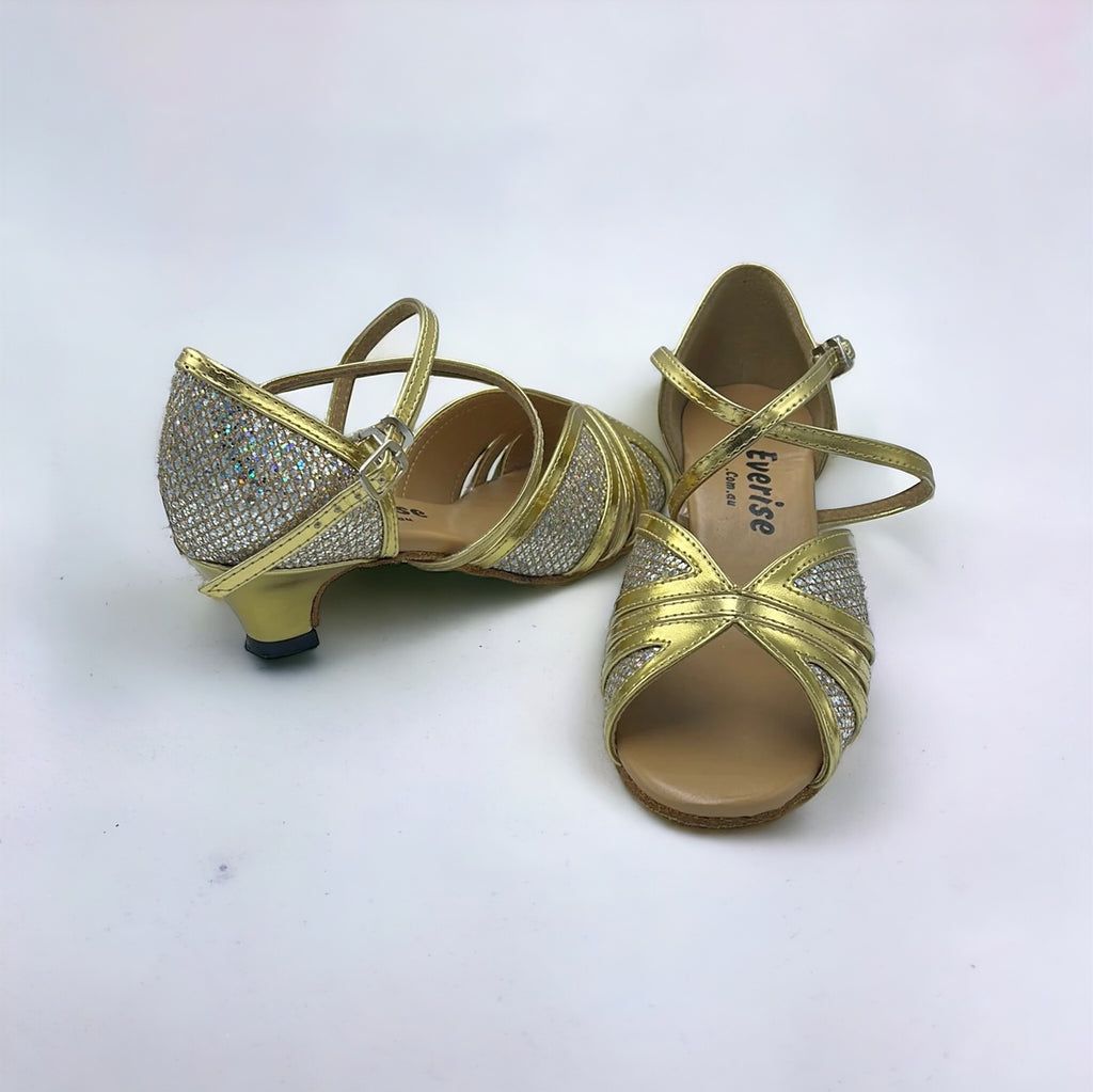 Gold Sparkle # 177401 - EveriseDanceShoes