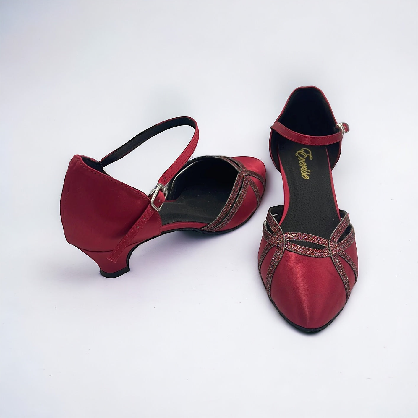 Red Glitter #7585402 - EveriseDanceShoes