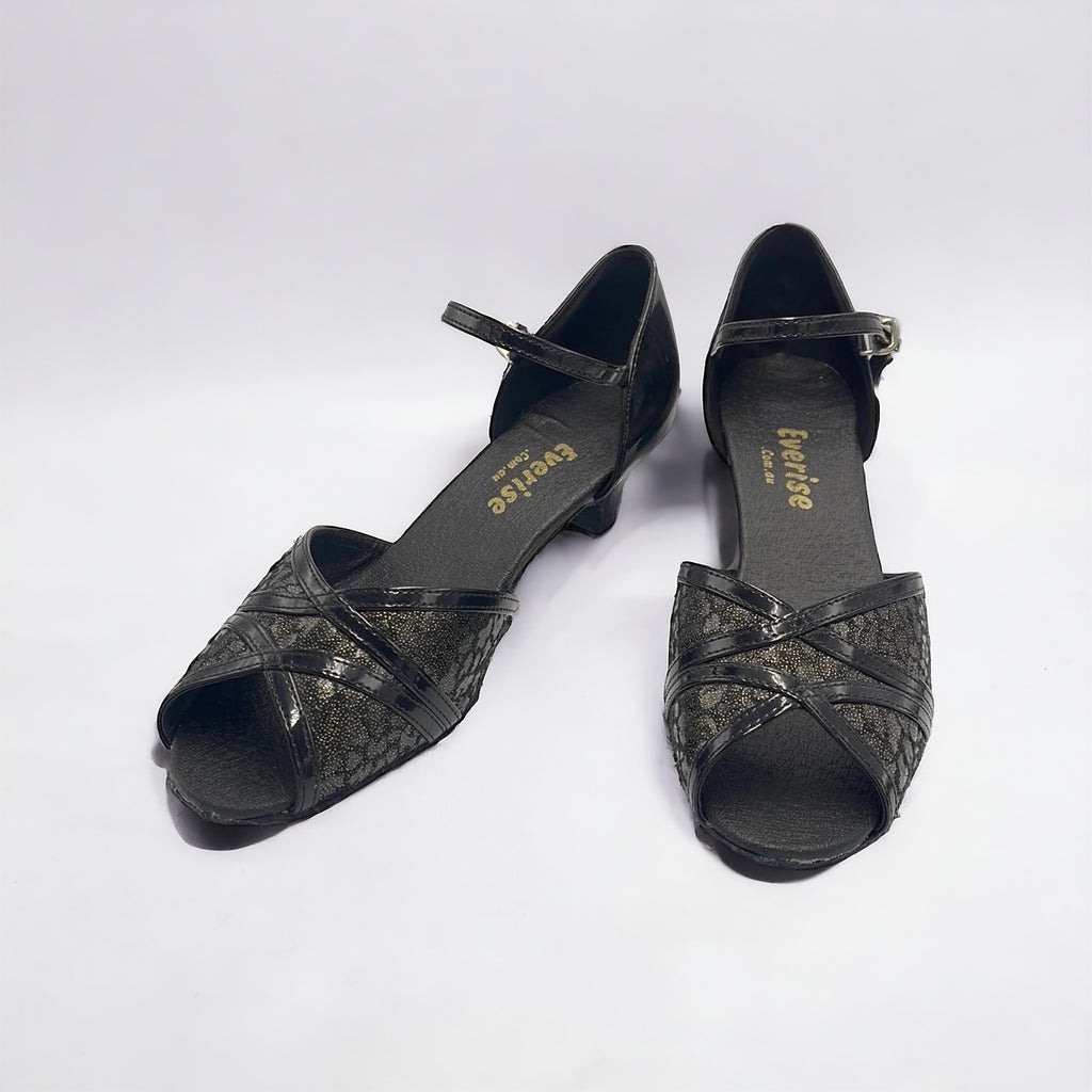Black Shiny #173002 - EveriseDanceShoes