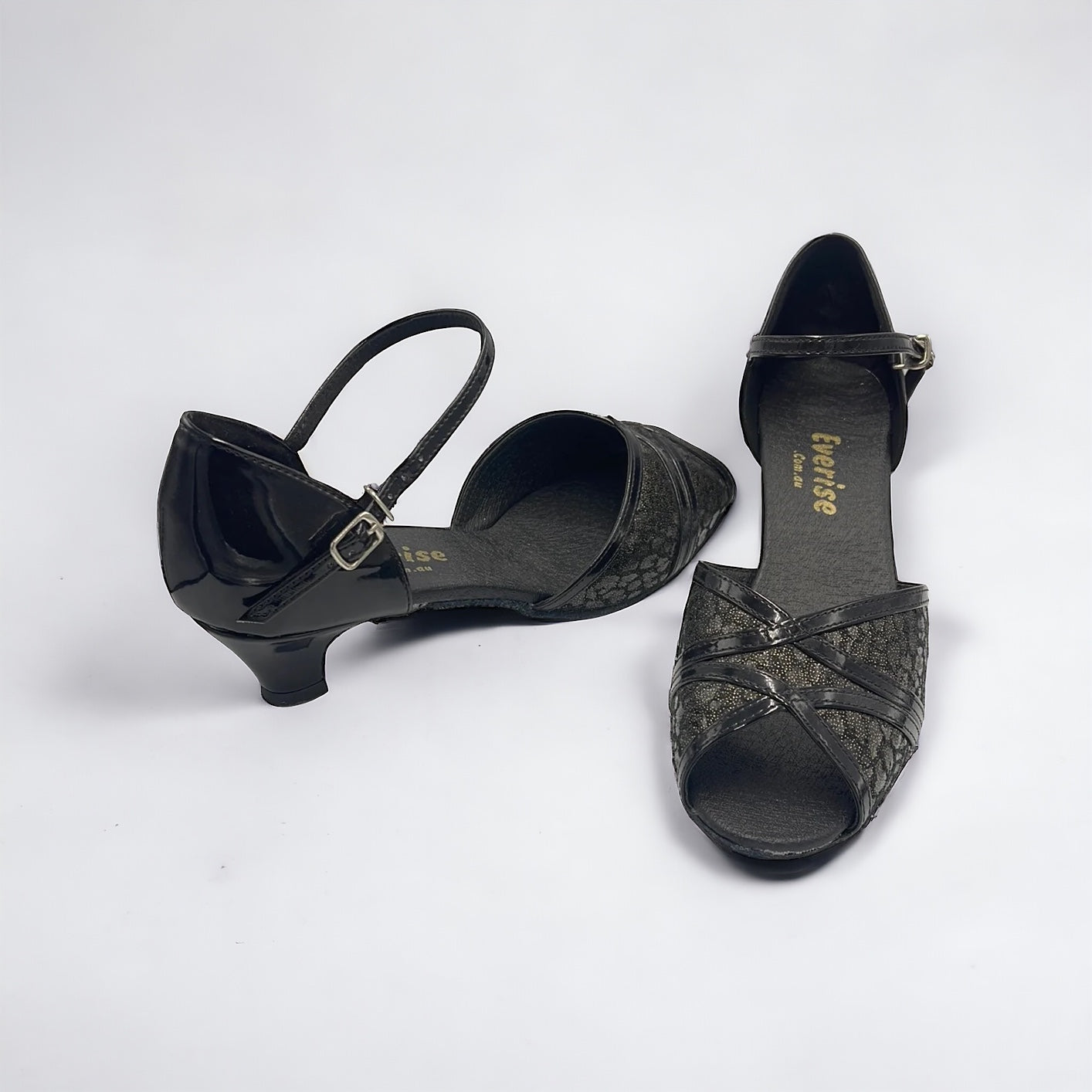 Black Shiny #173002 - EveriseDanceShoes
