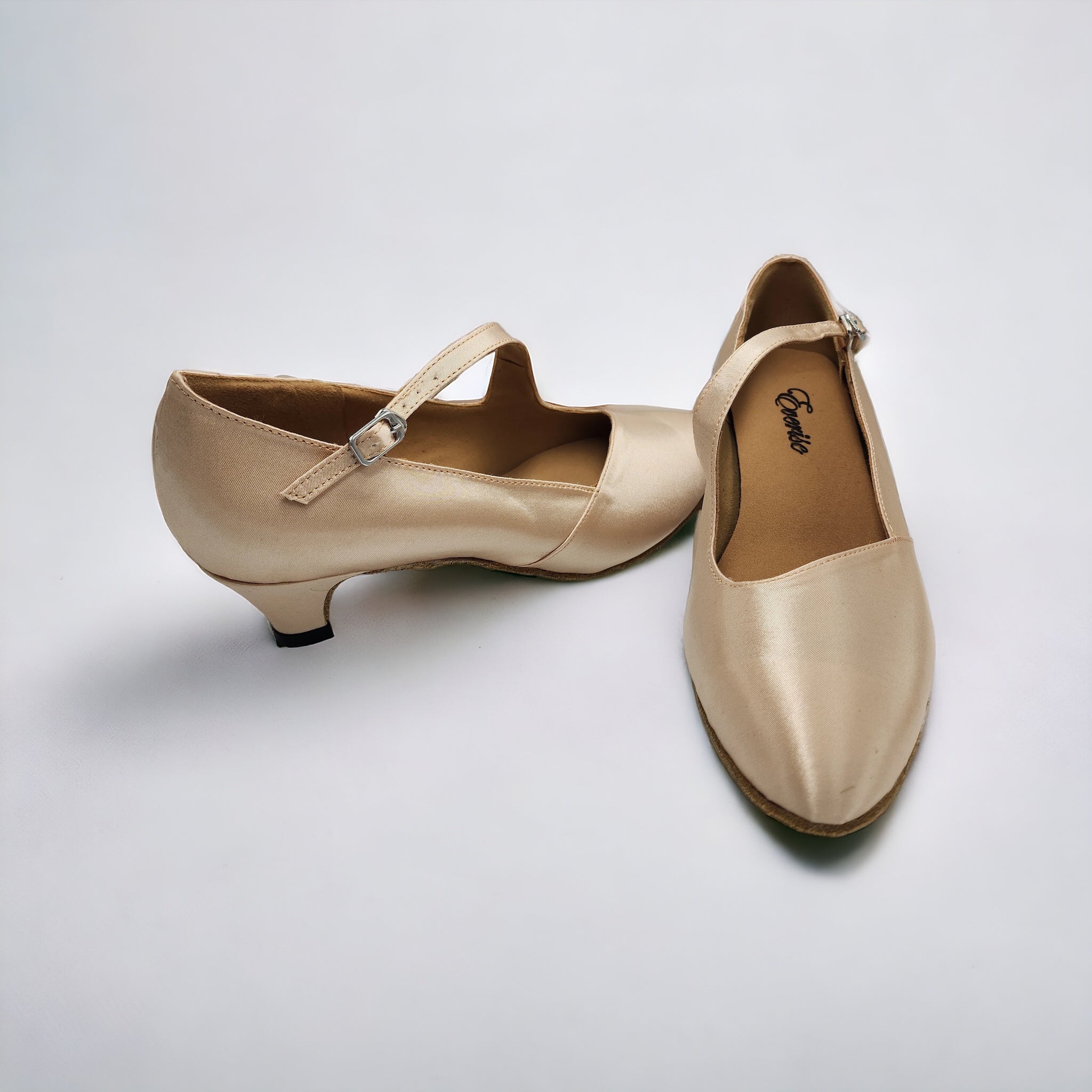 Tan Satin # 682804 - EveriseDanceShoes
