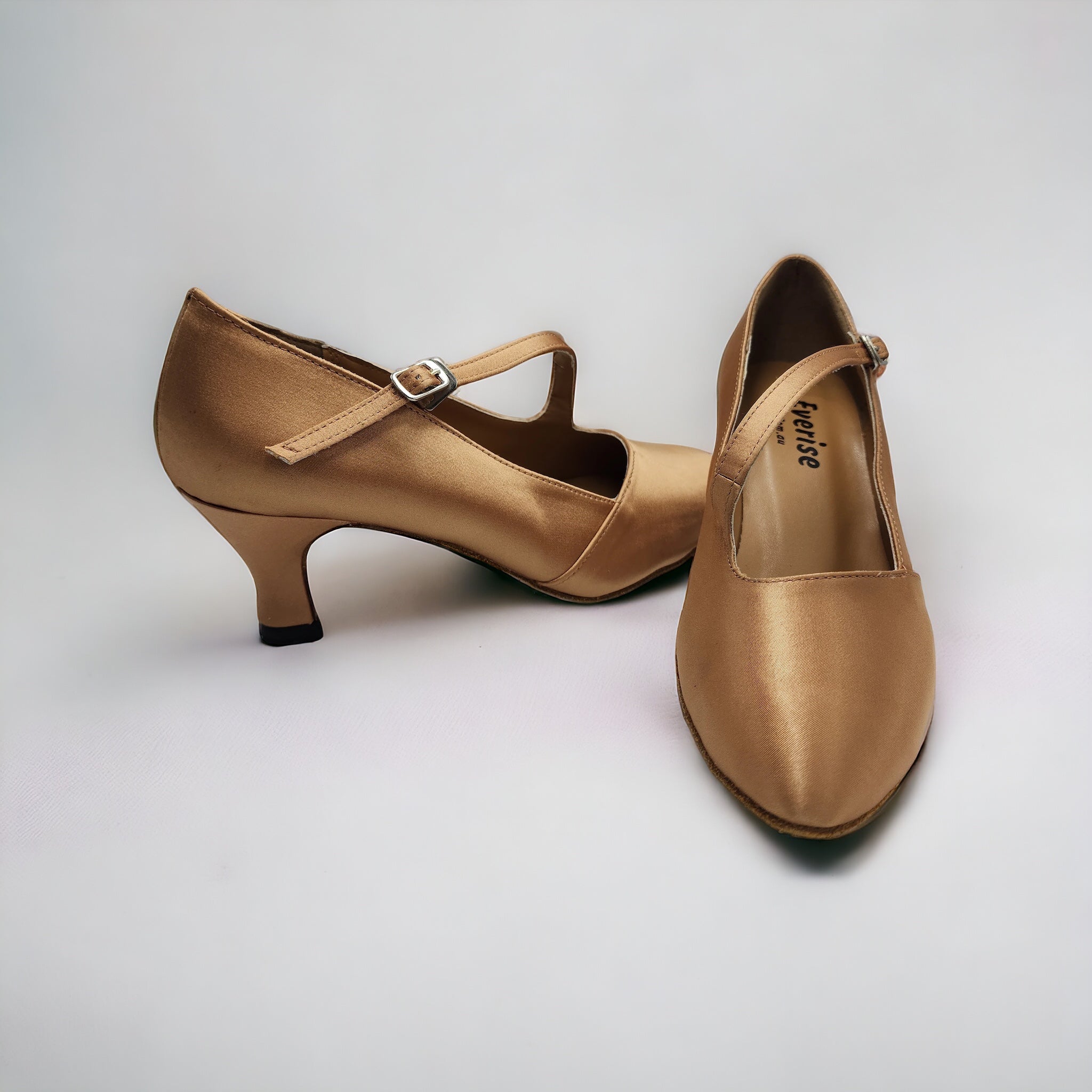Tan Satin # 682804 - EveriseDanceShoes