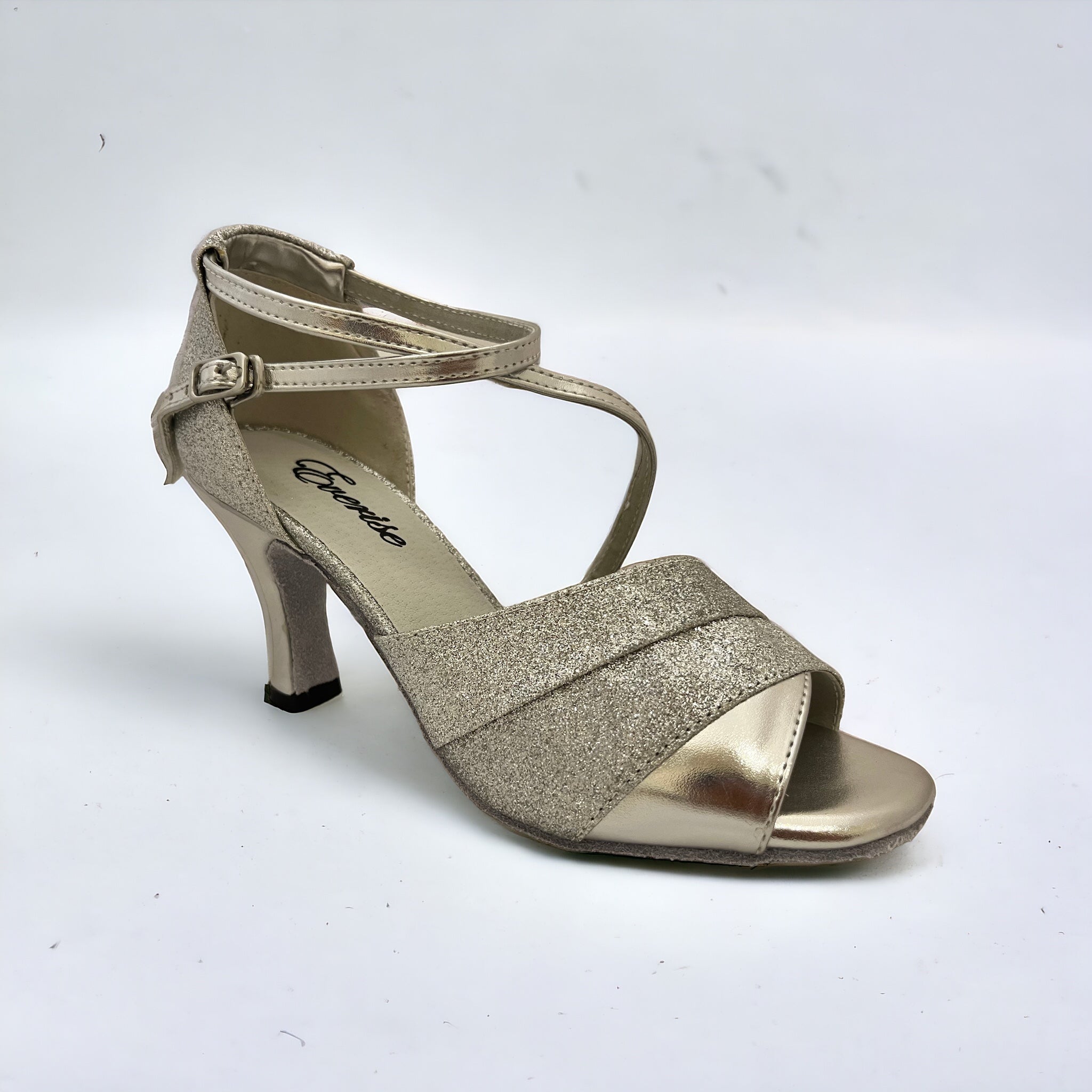 Silver Glitter # 165907 - EveriseDanceShoes