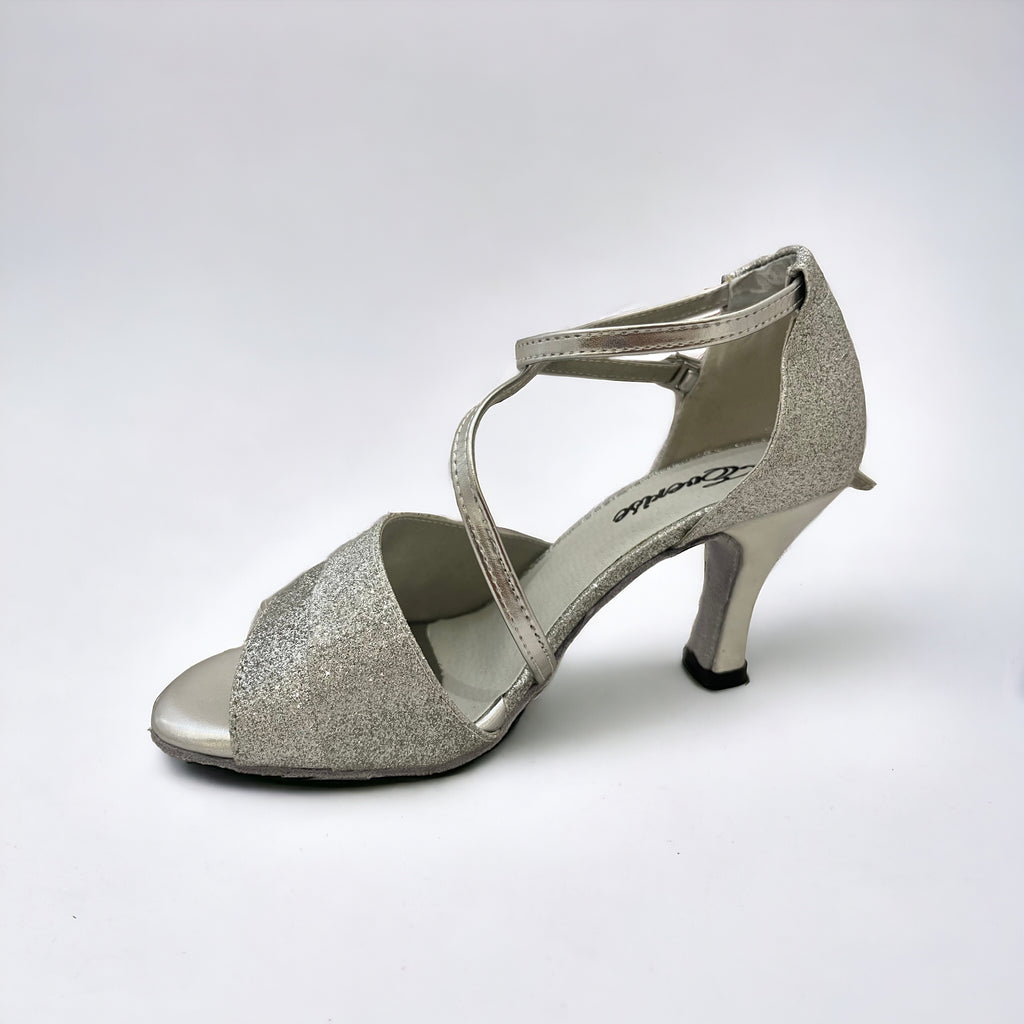 Silver Glitter # 165907 - EveriseDanceShoes