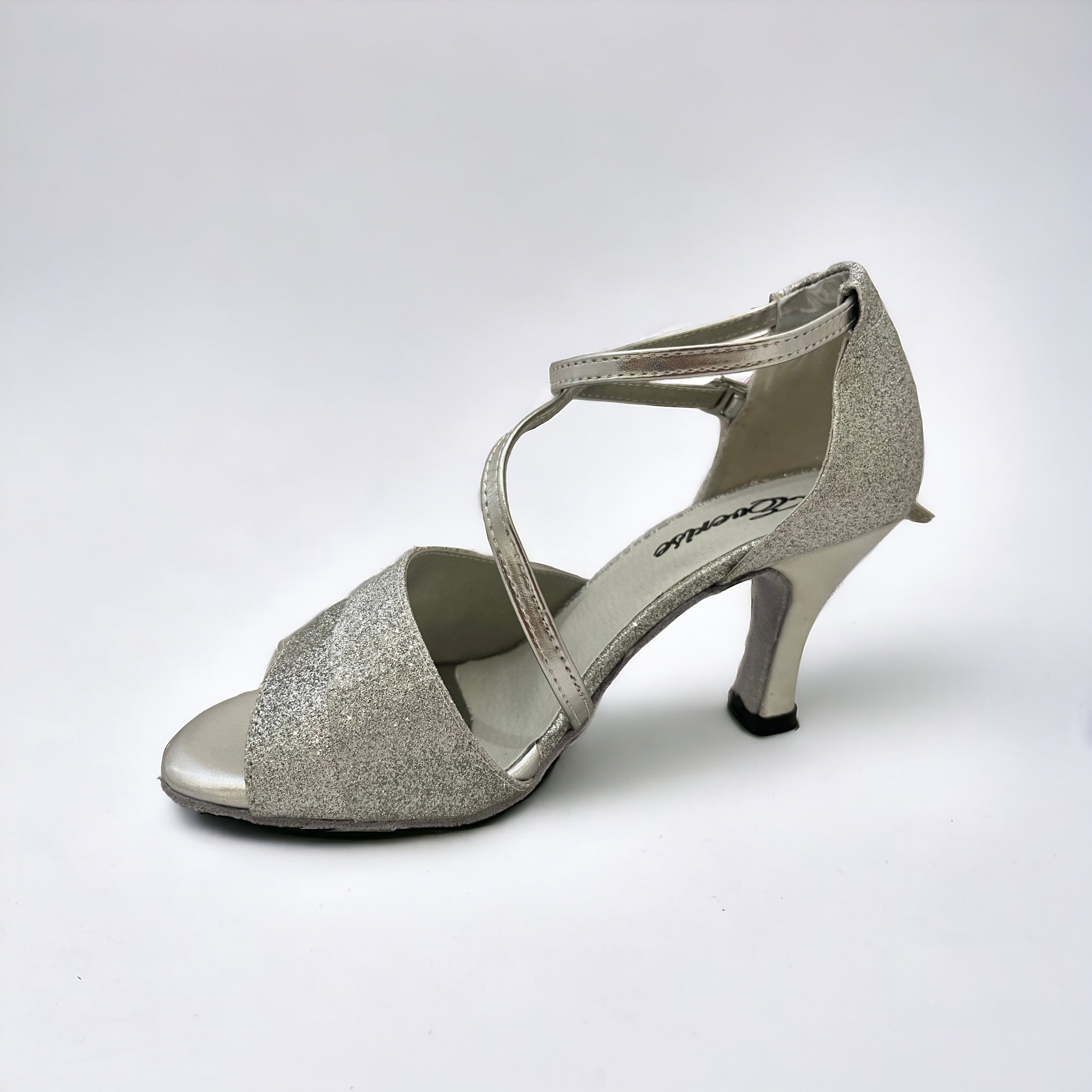 Silver Glitter # 165907 - EveriseDanceShoes