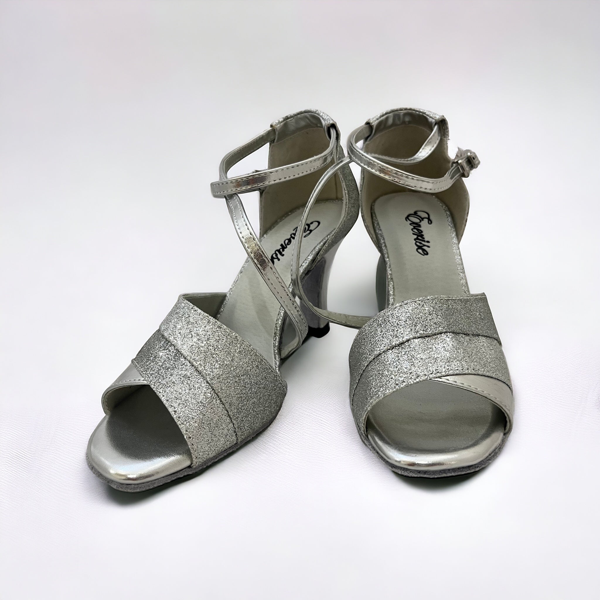 Silver Glitter # 165907 - EveriseDanceShoes