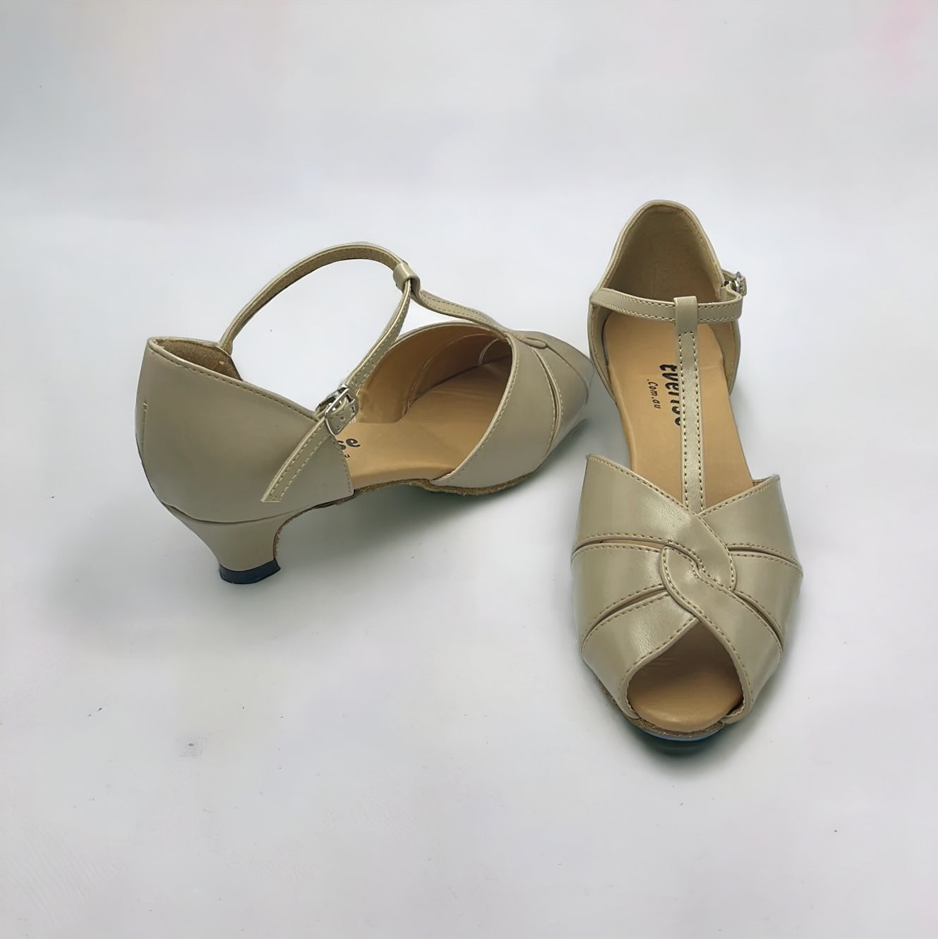 Flesh Leather Dance Shoes #270608 - Everise Dance Shoes