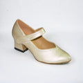 Gold Leather Dance Shoes #682606 - Everise Dance Shoes