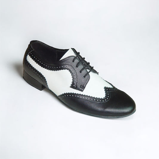 Black White Leather # 250901 - EveriseDanceShoes