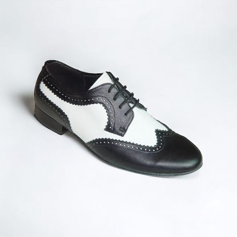 Black White Leather Dance Shoes #250901 - Everise Dance Shoes